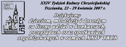 XXIV TKCh - Podziekowanie