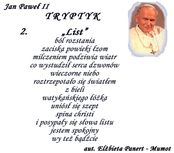 Tryptyk - wiersz 2.